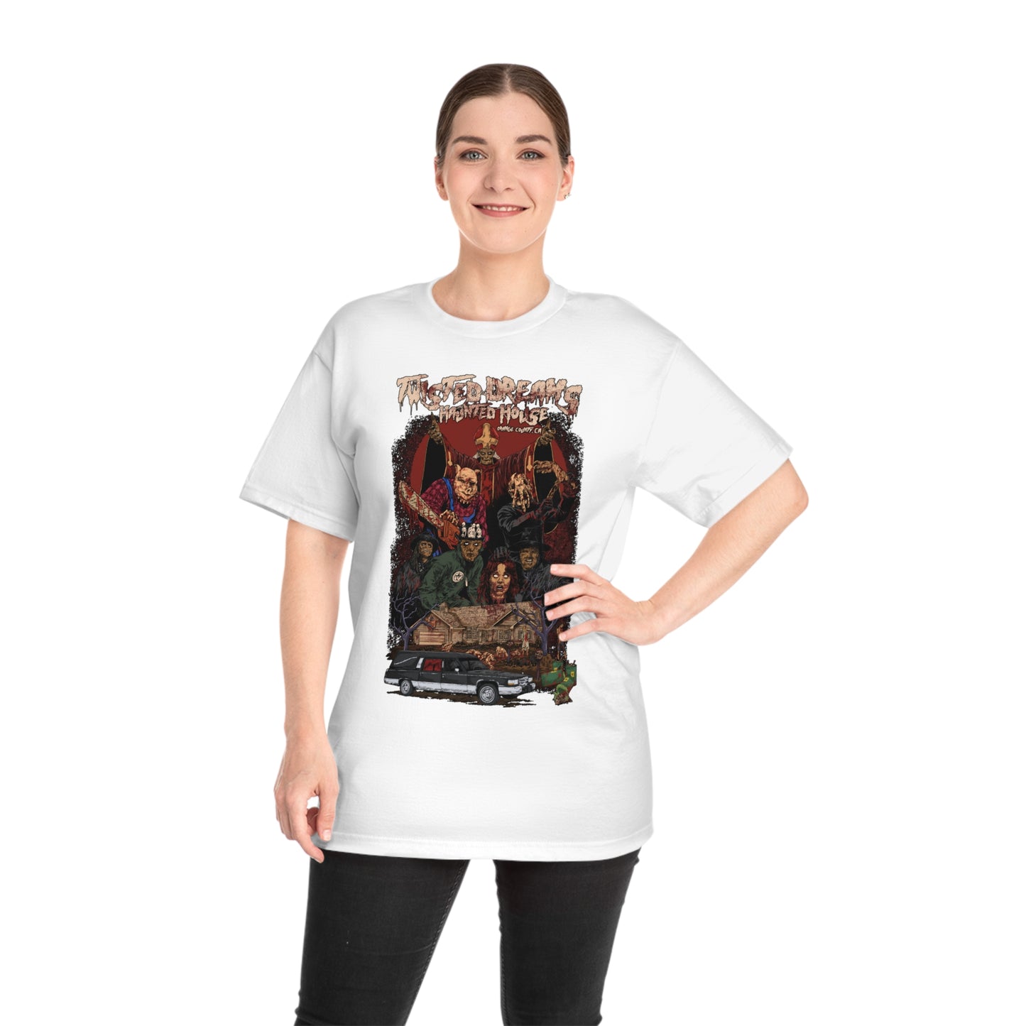 Adult Twisted Dreams Haunted House Shirt