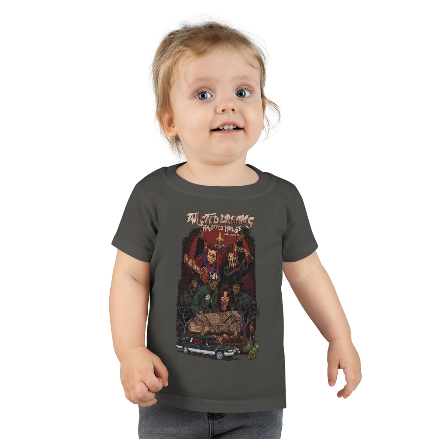 Toddler Twisted Dreams Haunted House Shirt