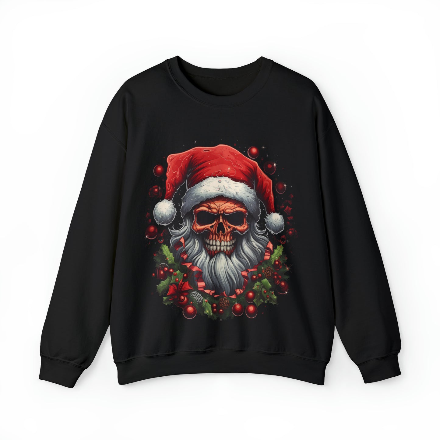 Adult Twisted Dreams Haunt SkeleSanta Christmas Sweater