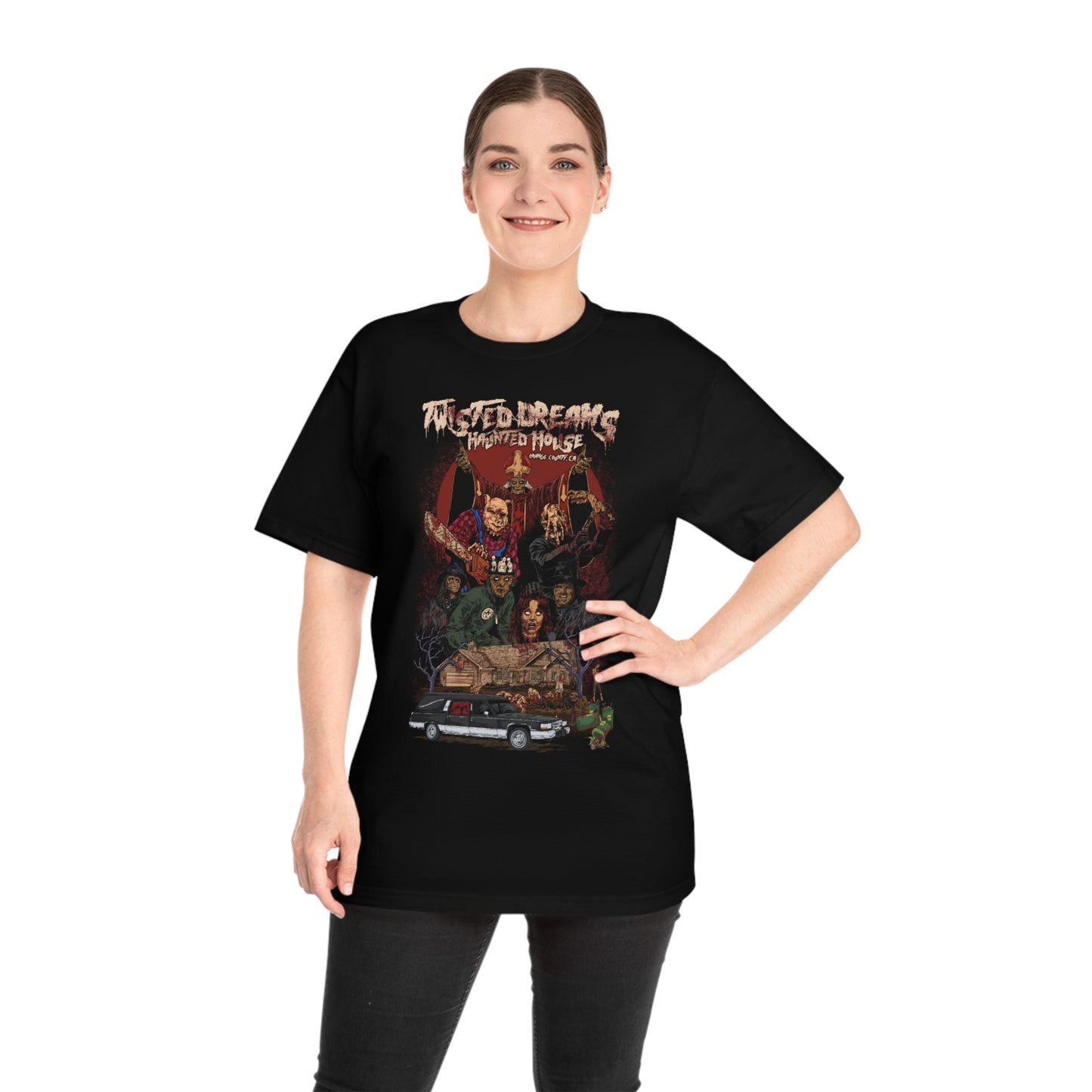 Adult Twisted Dreams Haunted House Shirt