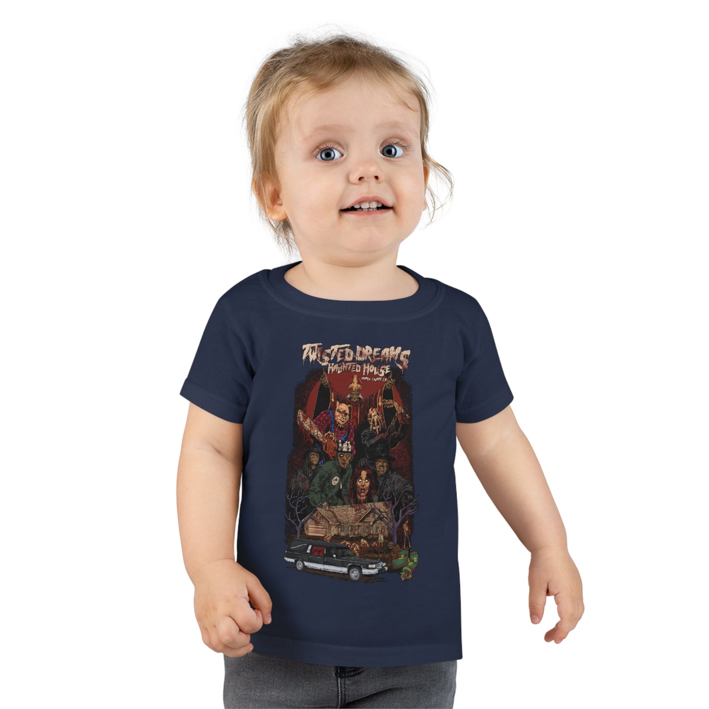 Toddler Twisted Dreams Haunted House Shirt