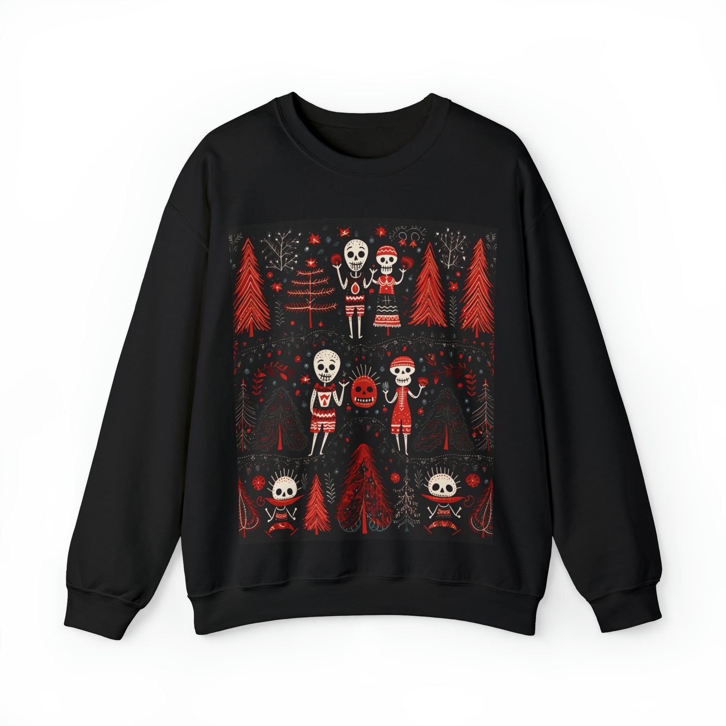 Adult Twisted Dreams Haunt SkeleTrees Christmas Sweater