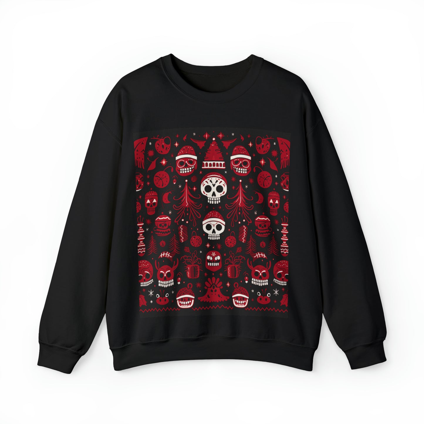 Adult Twisted Dreams Haunt Skulls Christmas Sweater