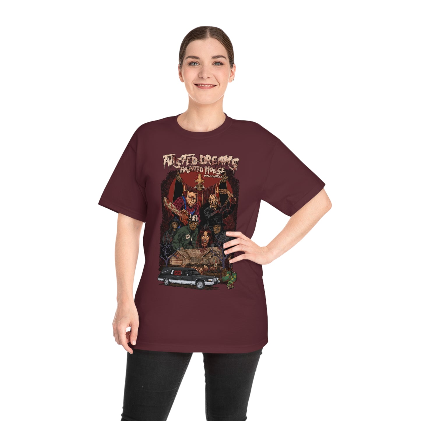 Adult Twisted Dreams Haunted House Shirt